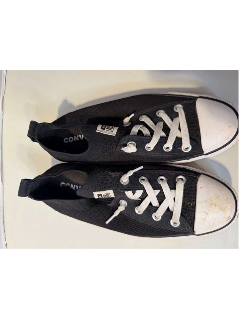 Women's Converse Black All Star Knit Sneakers Size 9
